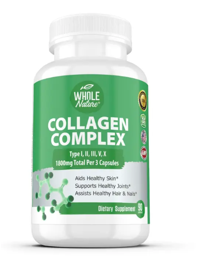 Collagen Complex Type I, II, III, V, X - 90 Capsules